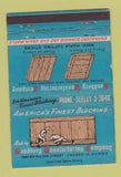 Matchbook Cover - Sandberg Manufacturing Chicago IL football 40 Strike