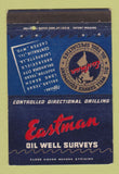 Matchbook Cover - Eastman Oil Well Surveys Dallas TX WEAR 40 Strike