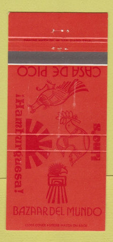Matchbook Cover - Casa De Pico Hamburguesa Lino's 30 Strike