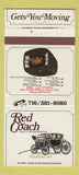 Matchbook Cover - Red Coach Real Estate Pittsford NY 30 Strike