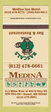 Matchbook Cover - Medina Entertainment Center Hamel MN Rascals motel 30 Strike