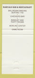 Matchbook Cover - Medina Entertainment Center Hamel MN Rascals motel 30 Strike