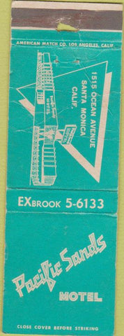 Matchbook Cover - Pacific Sands Motel Santa Monica CA WORN