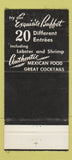 Matchbook Cover - El Sombrero Cantina Milwaukee WI 30 Strike