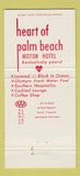 Matchbook Cover - Heart of Palm Beach Motor Hotel FL Bird in Hand Pub 30 Strike