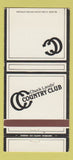 Matchbook Cover - Chuck Landis' Country Club Reseda CA 30 Strike