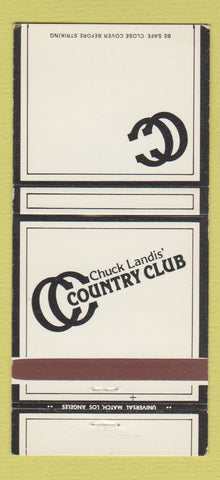 Matchbook Cover - Chuck Landis' Country Club Reseda CA 30 Strike