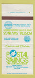 Matchbook Cover - Postal Savings and Loan Topeka KS 30 Strike
