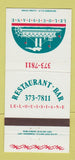 Matchbook Cover - Le Louisiane Restaurant Bar 30 Strike