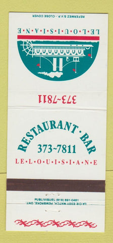 Matchbook Cover - Le Louisiane Restaurant Bar 30 Strike
