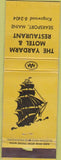 Matchbook Cover - Yardarm Motel Searsport ME CREASE