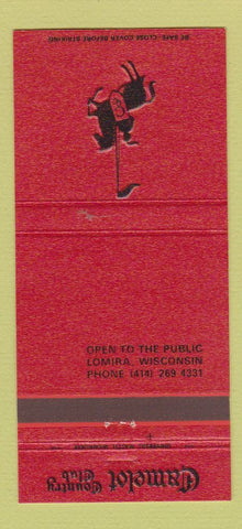 Matchbook Cover - Camelot Country Club Lomira WI 30 Strike