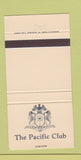 Matchbook Cover - Pacific Club 30 Strike