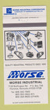 Matchbook Cover - Morse Industrial Florence KY chain drives clutches 30 Strike