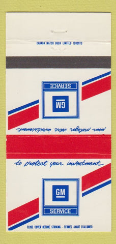 Matchbook Cover - GM Service Gretsinger's Garage Beausejour MB 30 Strike