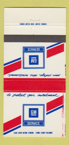 Matchbook Cover - GM Service Wetaskiwin AB 30 Strike
