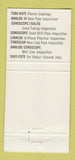 Matchbook Cover - AMF Tuboscope Houston TX 30 Strike