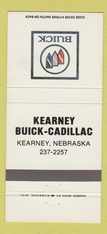 Matchbook Cover - Kearney Buick Cadillac NE 30 Strike