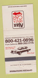 Matchbook Cover - Ajax Car Rental Buick Regal CREASE 30 Strike