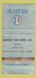 Matchbook Cover - Harley Chevrolet Buick Dover Foxcroft ME WEAR 30 Strike
