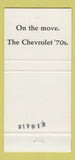 Matchbook Cover - Hawkins Chevrolet Danville PA 30 Strike