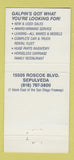 Matchbook Cover - Galpin Motors Ford Hyundai Suzuki Sepulveda CA 30 Strike