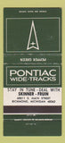 Matchbook Cover - Skinner Fruin Pontiac Richmond MI Pepper Green  30 Strike