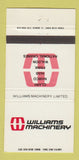 Matchbook Cover - Williams Machinery Richmond BC 30 Strike