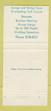 Matchbook Cover - Delray Beach Country Club Delray Beach FL 30 Strike