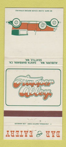 Matchbook Cover - Flapper Alley Auburn Seattle WA Santa Barbara CA 30 Strike