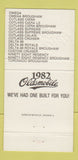 Matchbook Cover - 1982 Oldsmobile Ken Braden Motors Sonora TX 30 Strike