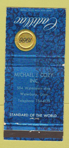 Matchbook Cover - 1966 Cadillac Cozy Waterbury CT WEAR 30 Strike