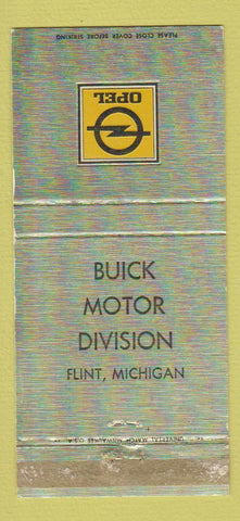 Matchbook Cover - Opel Buick Motor Division Flint MI WEAR 30 Strike