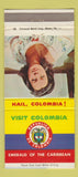 Matchbook Cover - Colombia Tourism New York City 30 Strike