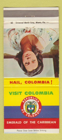 Matchbook Cover - Colombia Tourism New York City 30 Strike