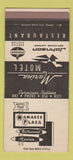 Matchbook Cover - Marina Motel Spencer IN Standard oil gas SAMPLE WEAR 30 Strike
