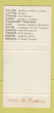 Matchbook Cover - King Equipment Dublin Monroe Dayton Cincinnati OH 30 Strike