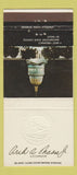 Matchbook Cover - West Virginia Governor Arch Moore Jr 30 Strike