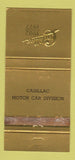 Matchbook Cover - Cadillac Motor Car Division 1977 WORN 30 Strike