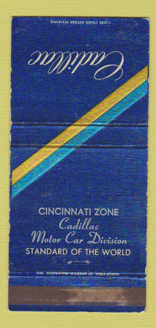 Matchbook Cover - Cadillac Cincinnati OH Zone WEAR 30 Strike