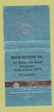 Matchbook Cover - Smith Motors Cadillac Wahpeton ND WORN 30 Strike
