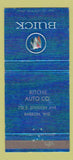 Matchbook Cover - Ritchie Auto Buick Barron WI 30 Strike