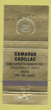 Matchbook Cover - Camargo Cadillac Cincinnati OH 30 Strike