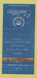 Matchbook Cover - Putnam Cadillac CT WORN 30 Strike