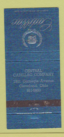 Matchbook Cover - Central Cadillac Cleveland OH 30 Strike