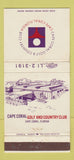 Matchbook Cover - Cape Coral Golf Country Club FL 30 Strike