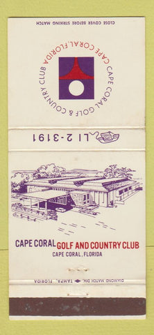 Matchbook Cover - Cape Coral Golf Country Club FL 30 Strike