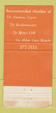 Matchbook Cover - Stan's Wines Spirits Hermosa Beach CA WEAR 30 Strike