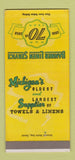 Matchbook Cover - Banner Linen Service 1948 Detroit? MI SAMPLE 30 Strike