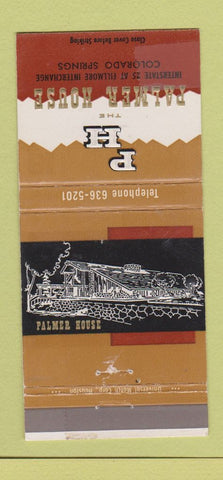 Matchbook Cover - Palmer House Colorado Springs TAPED 30 Strike